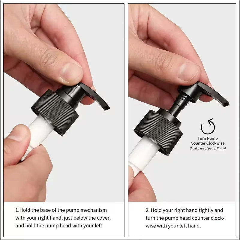 Reusable Matte black liquid soap dispenser 300/500mL,