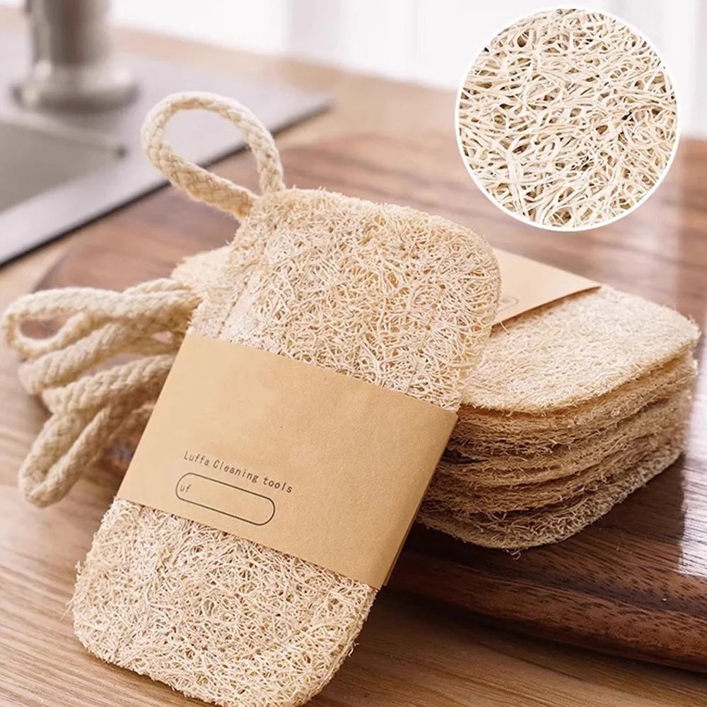 High-Quality Natural Luffa Sponge - Gentle Body Exfoliation