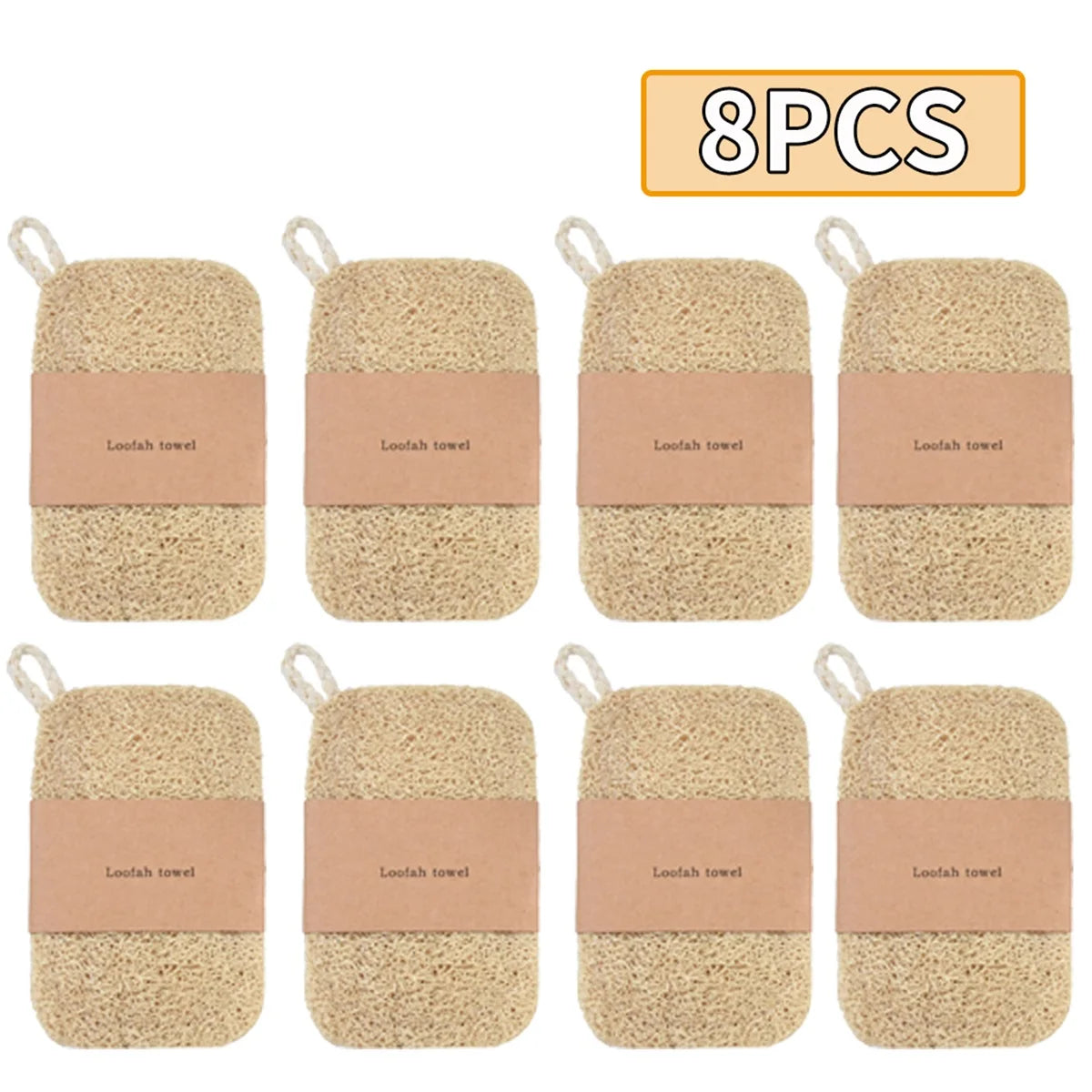 High-Quality Natural Luffa Sponge - Gentle Body Exfoliation