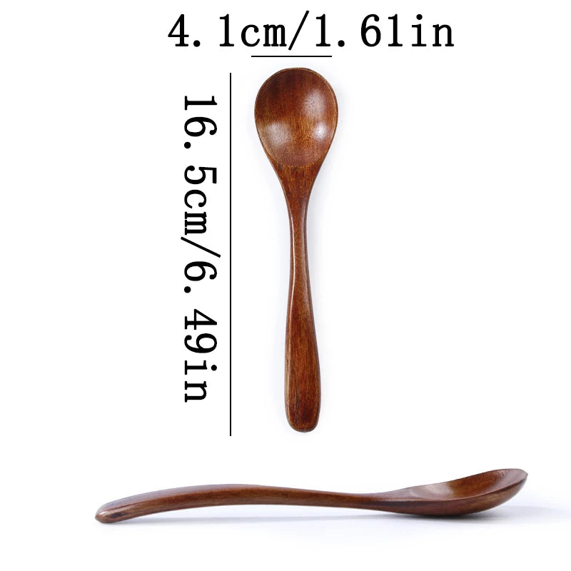Natural Wooden Spoon, Household Tableware Accessories