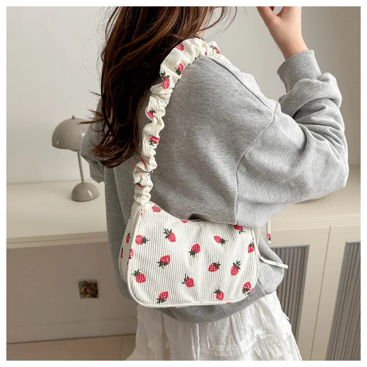 Women Small Underarm Bag, Eco Cloth Purse Mini Shoulder Bags