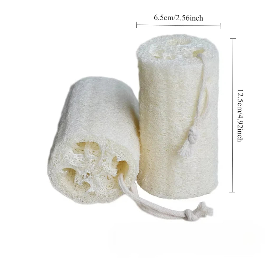 Natural Loofah Sponge round Brush for Bath And Dish Cleaning