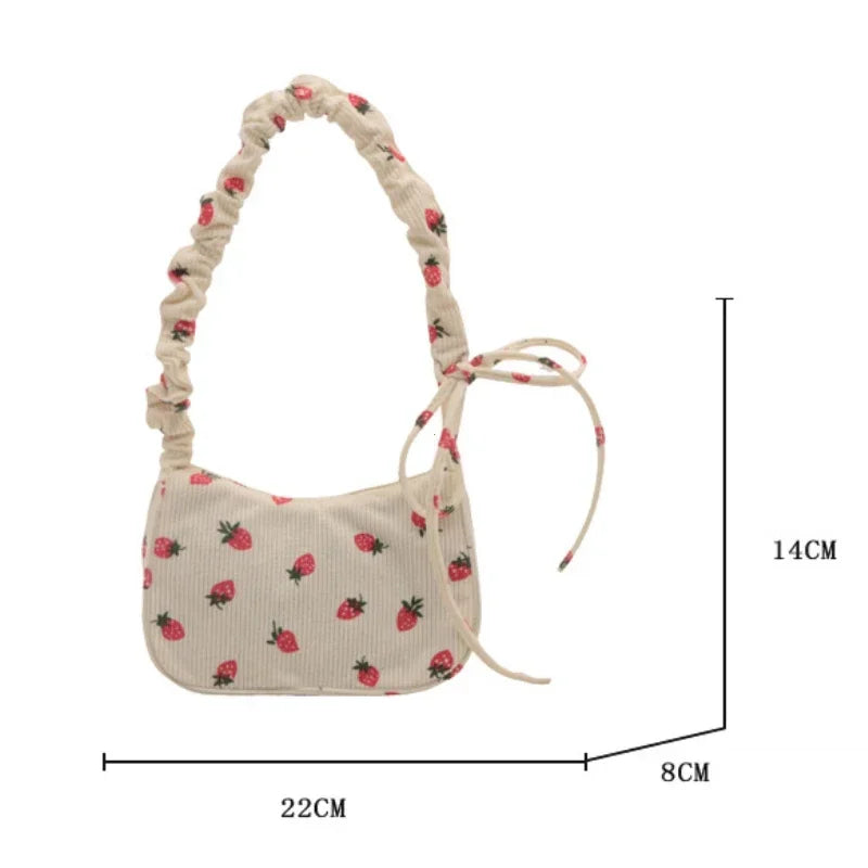 Women Small Underarm Bag, Eco Cloth Purse Mini Shoulder Bags