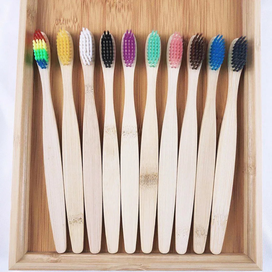 Bamboo Toothbrushes, Eco Friendly and soft for oral care
