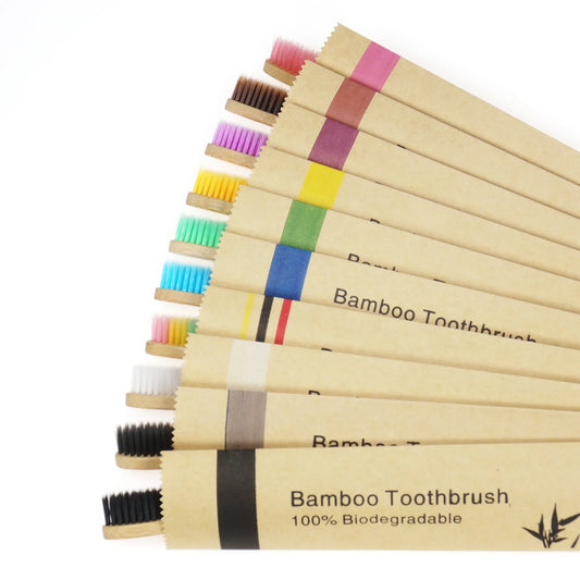 Bamboo Natural Wooden Toothbrushes Children