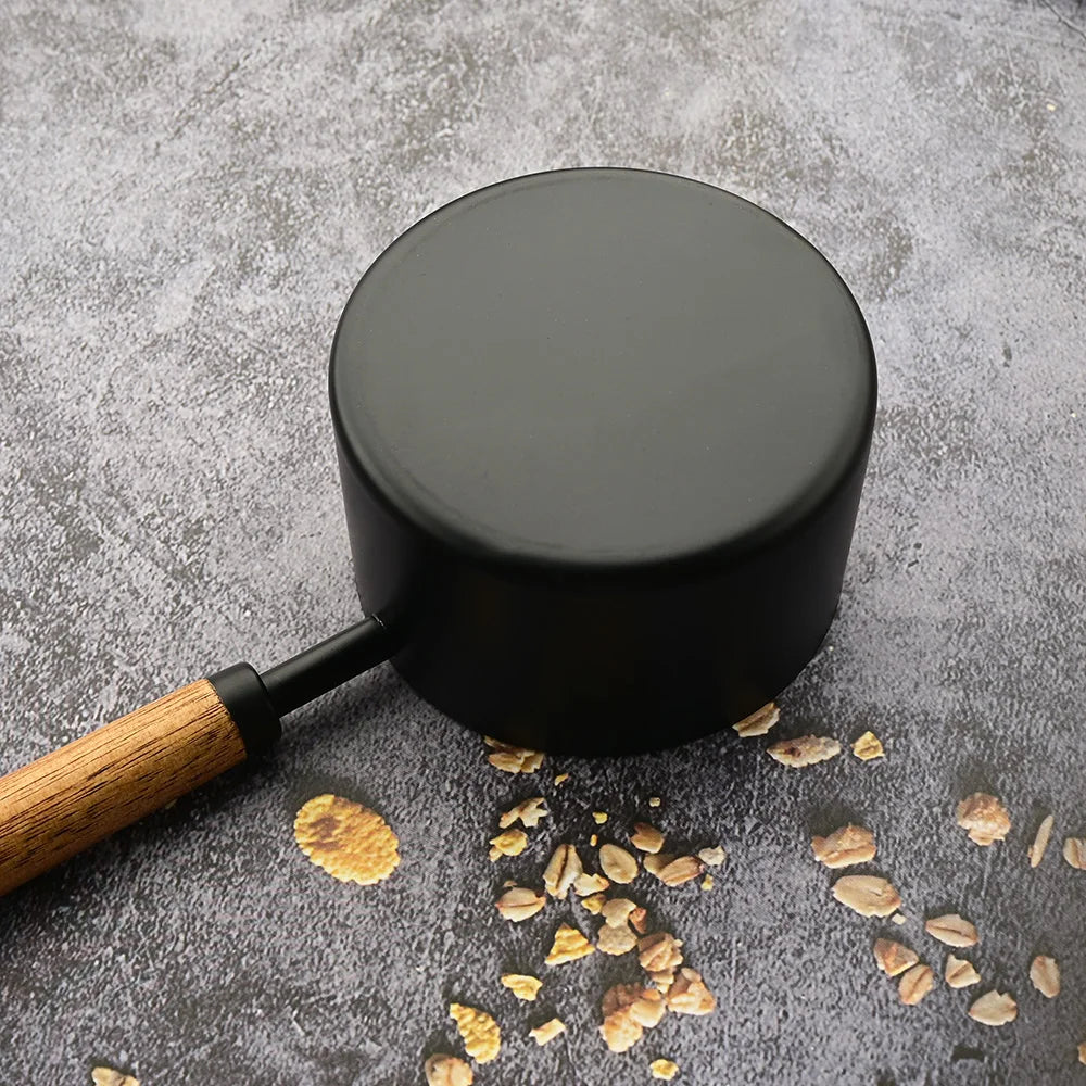 Gold Wooden Handle Stainless Steel Measuring Cups